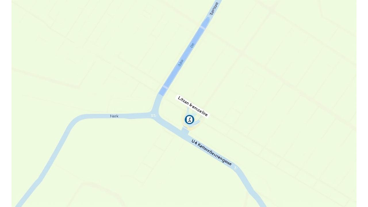 Illustrierte Karte des Wiener Stadtteils Margareten, mit der Linken Wienzeile und der U4-Station Kettenbrückengasse prominent markiert.
